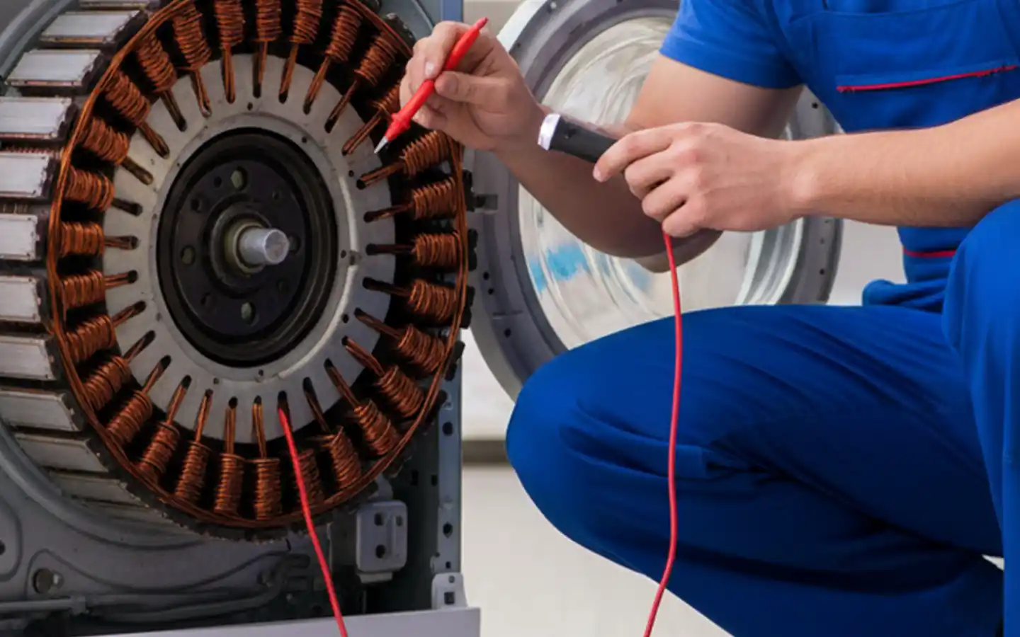 عیبیابی سیم پیچ لباسشویی توسط مشهد تعمیر یار